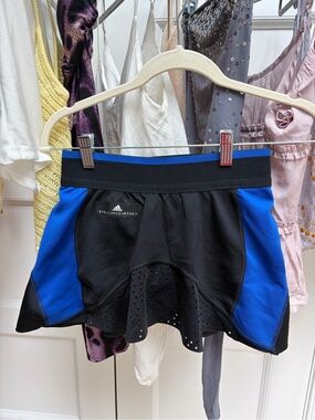 adidas Stella McCartney Black and Blue Performance Skirt